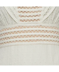 Pre-Owned Zimmermann Women's Cotton and Lace Ruffled Mini Dress