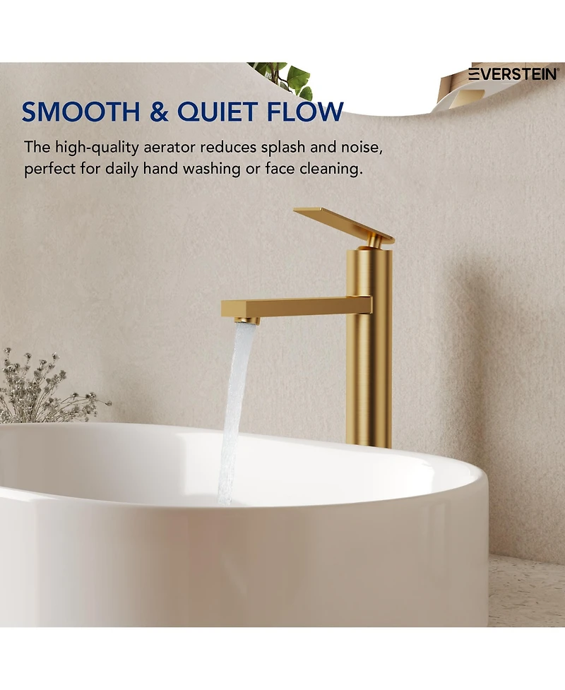 Everstein Single Hole Vessel Bathroom Faucet