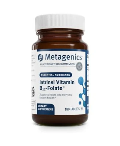 Metagenics Intrinsi Vitamin B12 Folate With Methylcobalamin L 5 Mthf Intrinsic Factor Supports Energy Metabolism Nervous System 180 Tablets