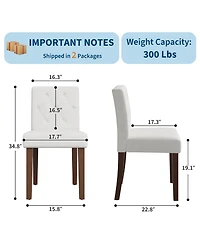 homfan Set of Dining Chairs