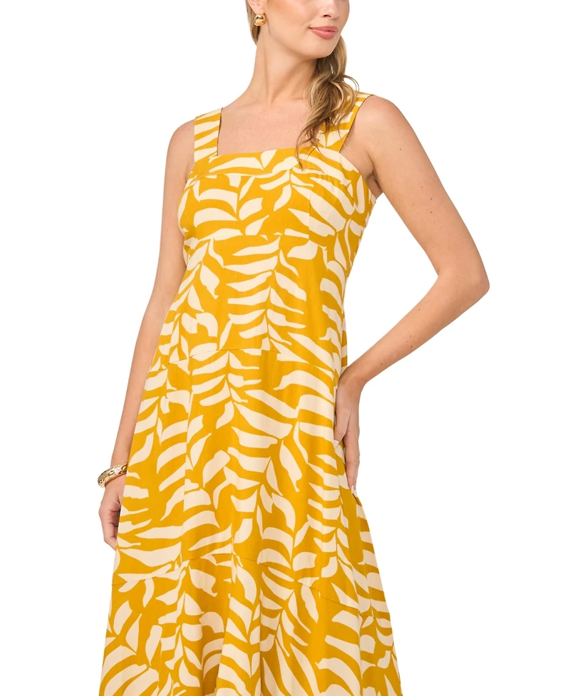 Vince Camuto Women's Square Neck Sleeveless Maxi Dress