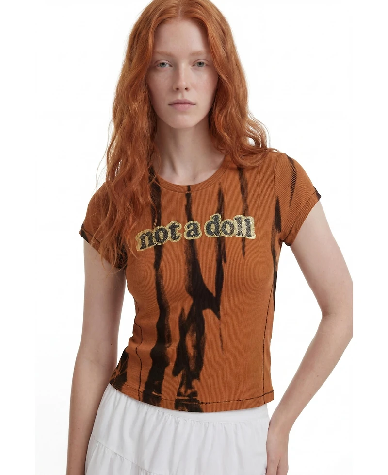 Desigual Women's Printed Message T-Shirt