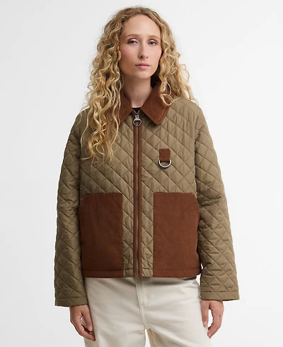 Barbour Women's Aylesby Quilted Front-Zipper Jacket