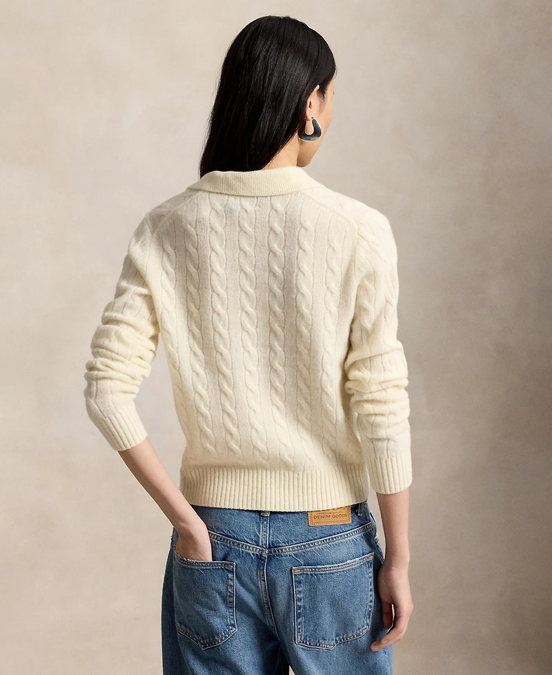 Polo Ralph Lauren Women's Cable-Knit Long-Sleeve Sweater