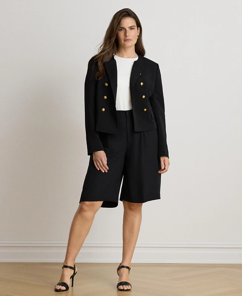 Lauren Ralph Women's High-Rise Double-Faced Bermuda Shorts