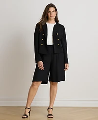 Lauren Ralph Women's High-Rise Double-Faced Bermuda Shorts