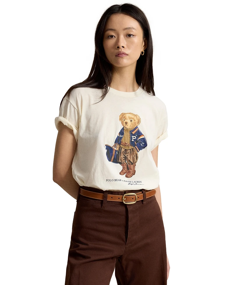 Polo Ralph Lauren Women's Bear Cotton Jersey T-Shirt