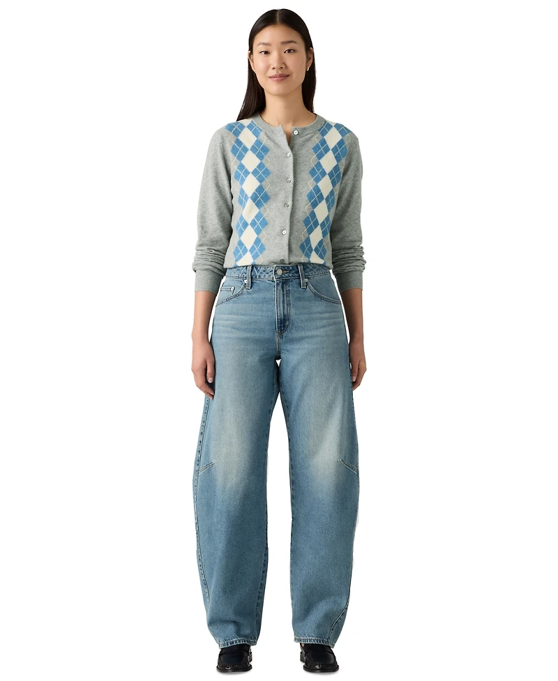 Levi's Premium Women's Baggy Dad Cotton Barrel-Leg Jeans