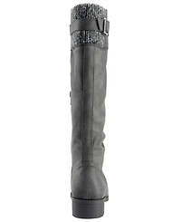 Kensie Women's Monica Wide Calf Riding Boot