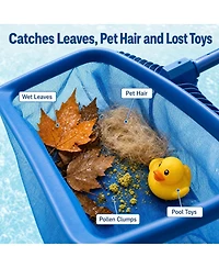 Xdovet Pool Leaf Rake Skimmer Net Mesh Bag