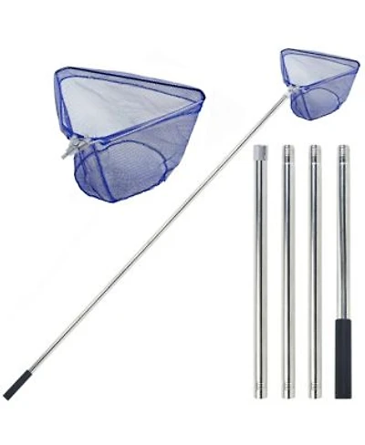 Xdovet Pool Skimmer Net Pole Leaf Debris Mesh Tool