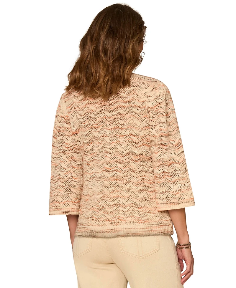 Democracy Petite Round Neck Pull-On Sweater