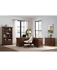 Nelman 39" Wood Desk Chair