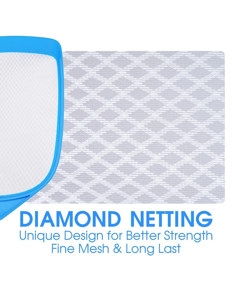 Xdovet Pool Leaf Skimmer Net Ultra Fine Mesh Aluminum Pole