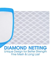 Xdovet Pool Leaf Skimmer Net Ultra Fine Mesh Aluminum Pole