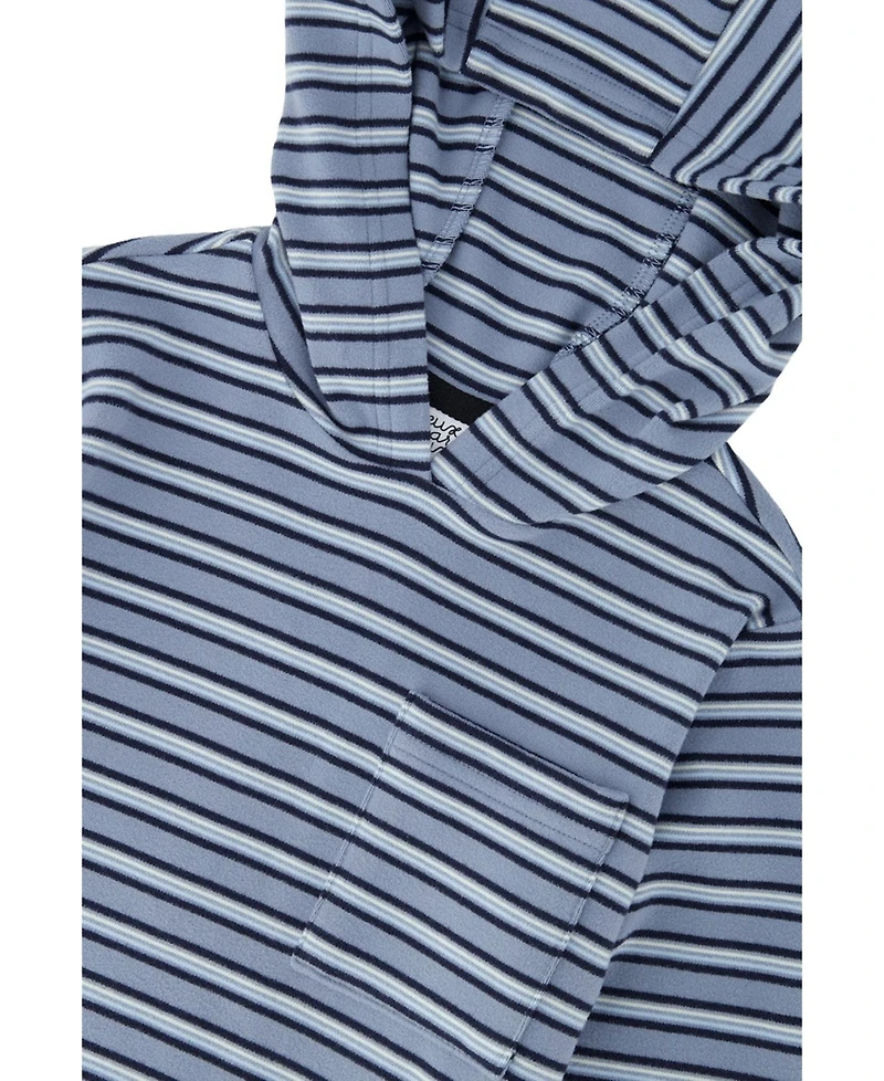 Deux par Little and Big Boy 6-12 Striped Brushed Jersey Hooded T-Shirt