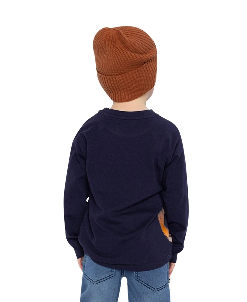 Deux par Little and Big Boy 6-12 Long Sleeve Cotton T-Shirt