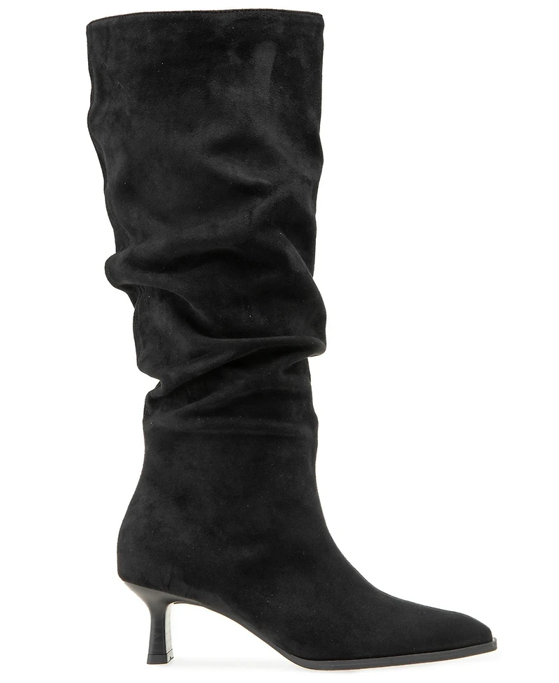 Kensie Women's Ulysse Slouch Knee-High Kitten Heel Boot