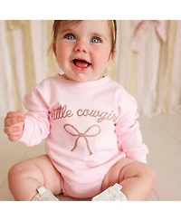 Sweet Wink Baby Girls (size 0to3m to 12 -18m ) Little Cowgirl Western Long Sleeve Romper