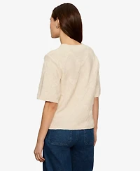 Sanctuary Petite Diamond Stitch Sweater T-Shirt