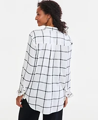 Style & Co Women's Plaid Perfect Shirt, Macy's Exclusive