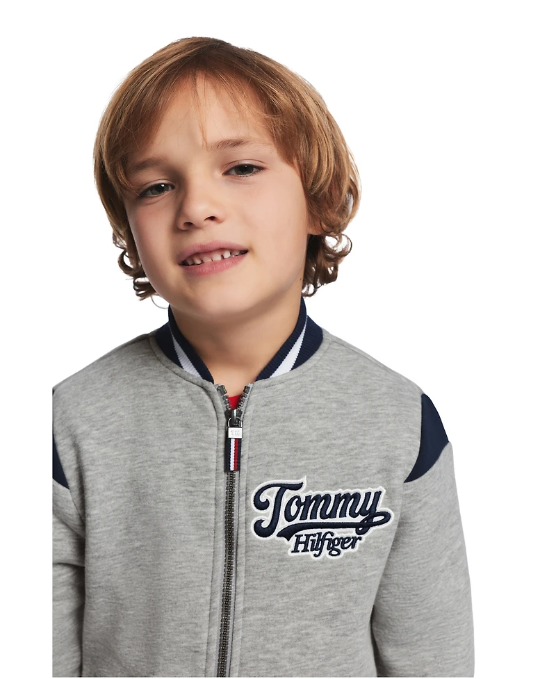 Tommy Hilfiger Boys' 2T-7 Varsity Freshman Zip-Front Jacket