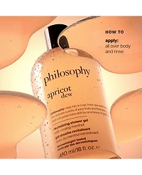 philosophy Revitalizing Shower Gel Apricot Dew, 16 oz.