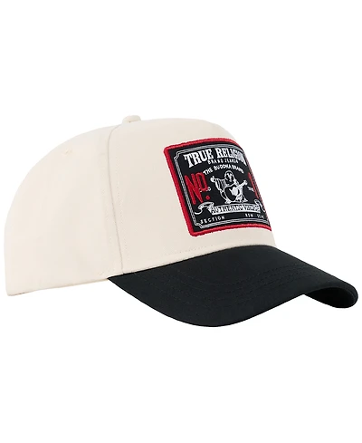 True Religion Men's Contrast Patch Baseball Hat