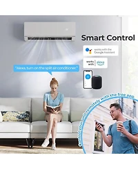 Sugift 12000 Btu 24 SEER2 208-230V Energy Star Ductless Mini Split Heat Pump, Heating at -15 F
