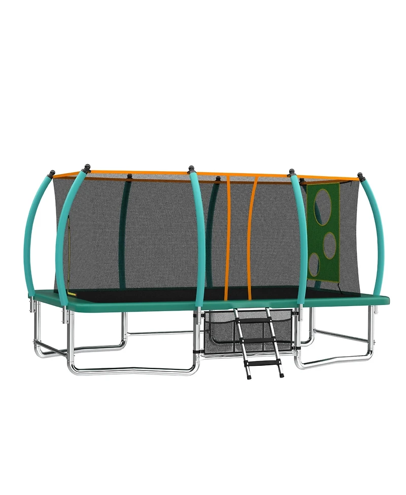 Zeny Outdoor Square Trampolines for Kids Adults Long Rectangular Tumbling Trampoline