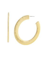Steve Madden Gold Boho Snake Chain Hoop Earrings