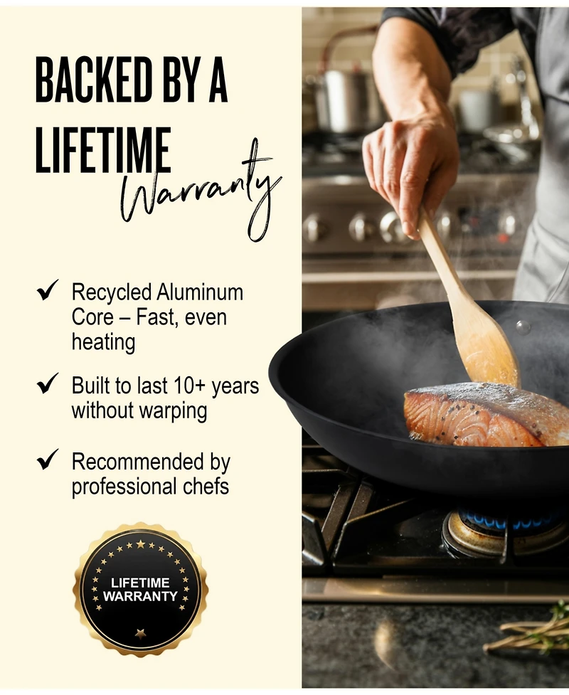 Alva Black Angus 11" Carbon Steel Frying Pan