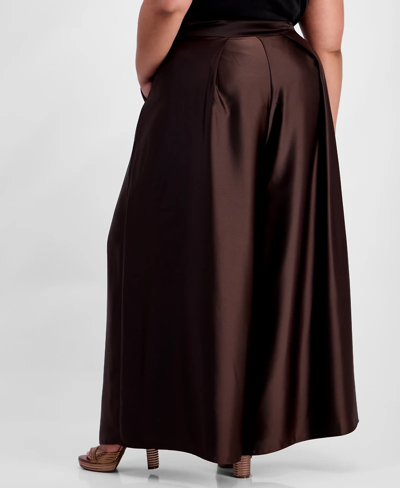 Muse Plus Pleated Wide-Leg Pants