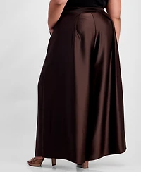 Muse Plus Pleated Wide-Leg Pants
