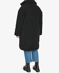 Levi's Plus Snap Closure Teddy Coat