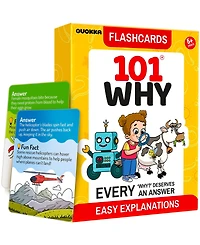 Quokka 101 Why Flash Cards for Kids Ages 4-8 - Educational Card Game with Simple Explanations and Fun Facts About Science, Nature and Space