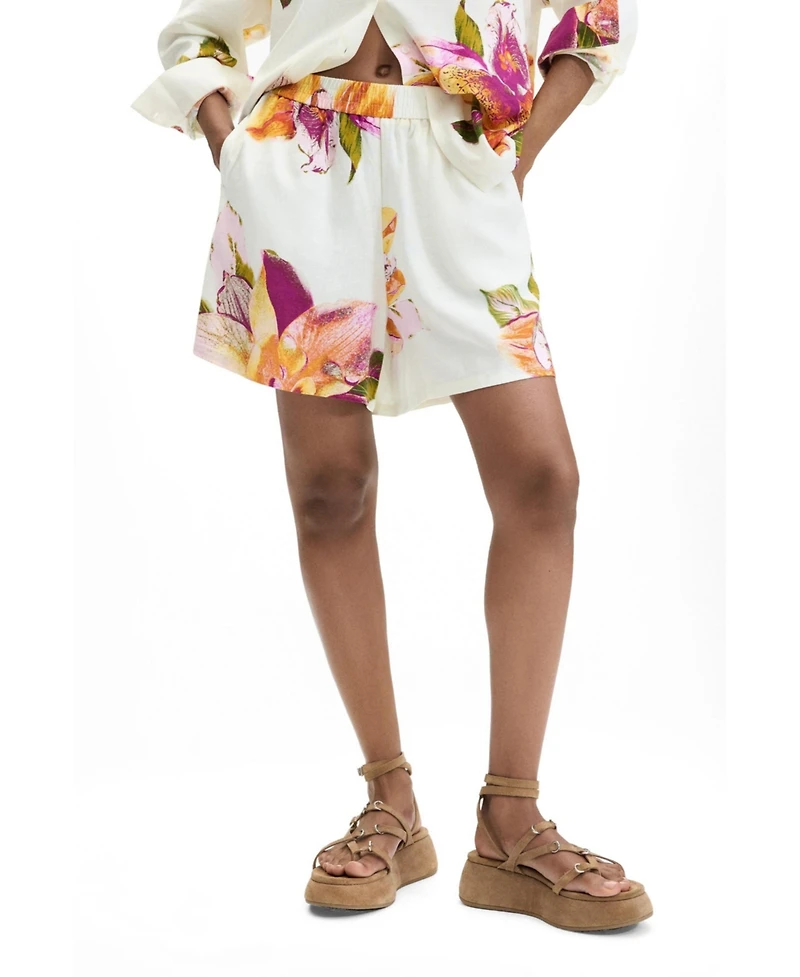 Desigual Women's Printed Flower Shorts