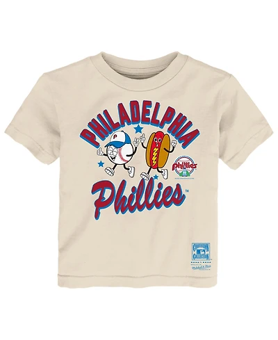 Mitchell & Ness Toddler Natural Philadelphia Phillies Snack T-Shirt