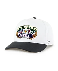 '47 Brand Men's White/Black Athletics Americana Eagle Hitch Adjustable Hat