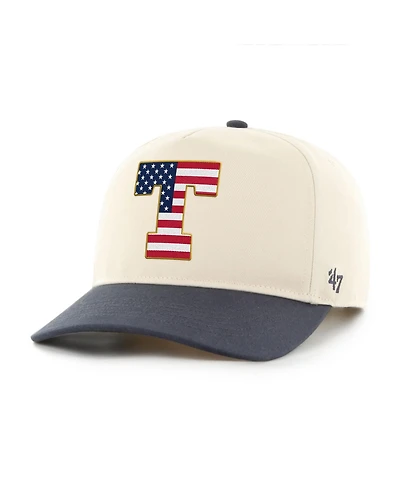 '47 Brand Men's Natural/Navy Texas Longhorns Americana Flag Hitch Adjustable Hat
