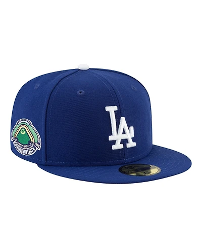 New Era Men's Royal Los Angeles Dodgers Blue Heaven On Earth Stadium Patch 59FIFTY Fitted Hat
