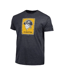 Champion Men's Black Pittsburgh Pirates Cooperstown Logo Tri-Blend T-Shirt