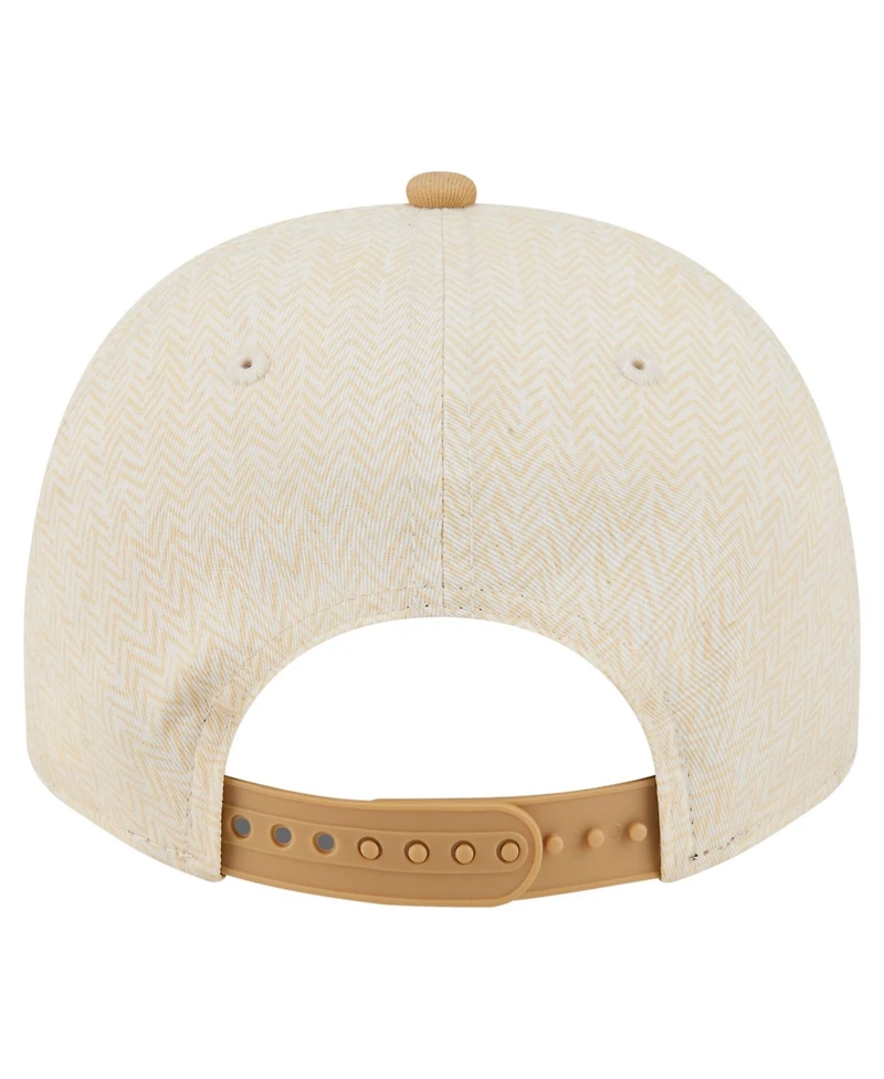 New Era Men's Cream Los Angeles Dodgers Herringbone 9FIFTY A-Frame Snapback Hat