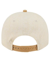 New Era Men's Cream Los Angeles Dodgers Herringbone 9FIFTY A-Frame Snapback Hat