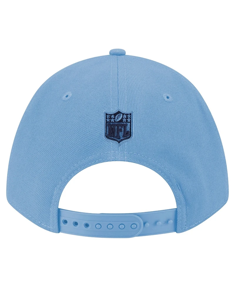 New Era Men's Light Blue Tennessee Titans Primary Logo 9FORTY M-Crown Adjustable Hat