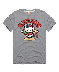 Homage Men's and Women's Gray Boston Red Sox Hello Kitty Tri-Blend T-Shirt