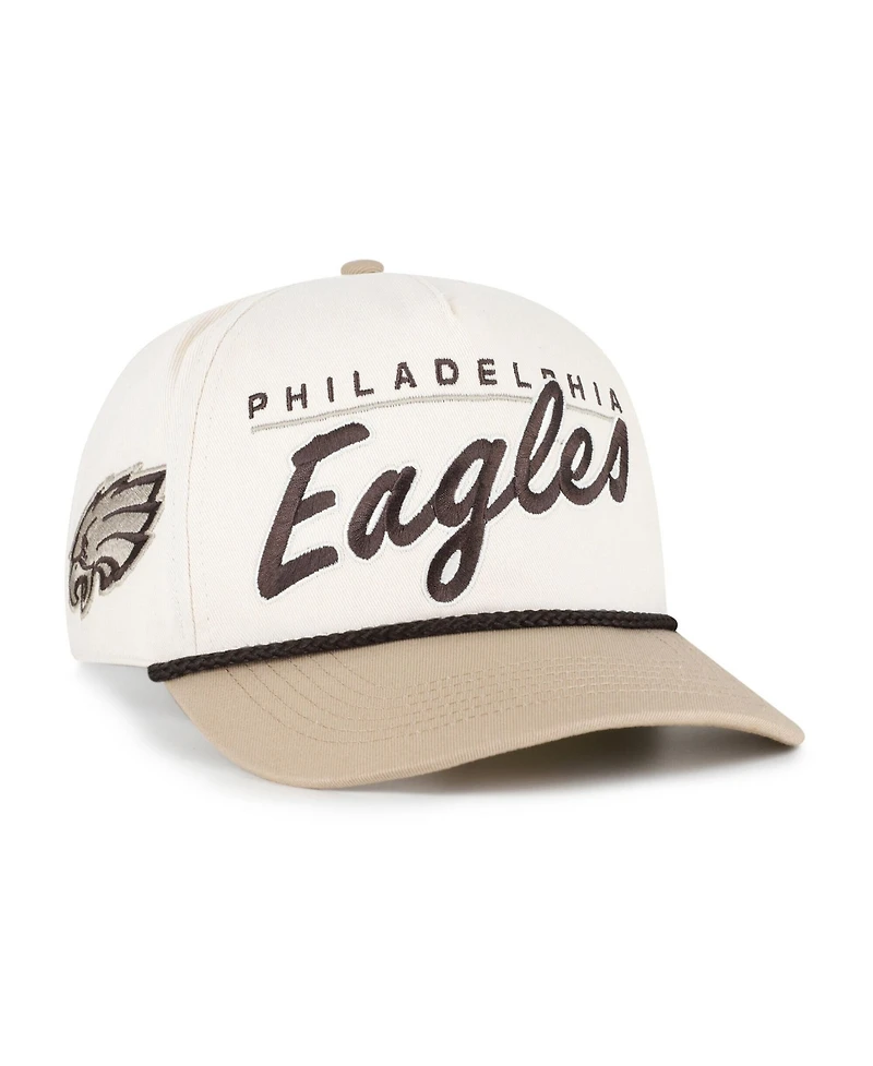 '47 Brand Men's Natural/Tan Philadelphia Eagles Neutral Terrain Hitch Rope Adjustable Hat
