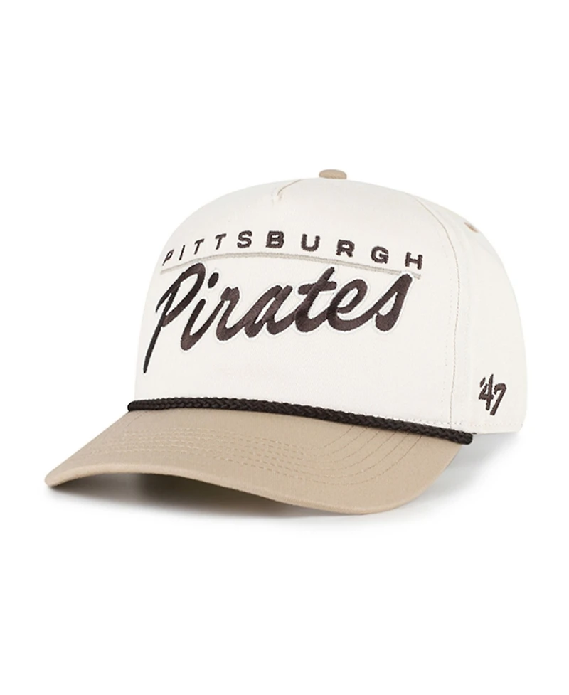 '47 Brand Men's Natural/Tan Pittsburgh Pirates Neutral Terrain Hitch Rope Adjustable Hat