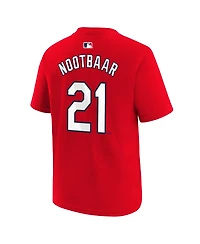 Nike Big Boys and Girls Lars Nootbaar Red St. Louis Cardinals City Connect Name & Number T-Shirt