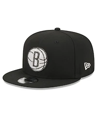 New Era Men's Black Brooklyn Nets 2026 Nba Draft Crystal 9FIFTY Snapback Hat